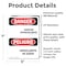 Signmission Sodium Hypochlorite-Hipoclorito De Sodio Danger Sign, Vinyl Decal, 5in W x 7in L, 2PK OS-2PACK-DS-D-57-VS-2042 - alternate 4
